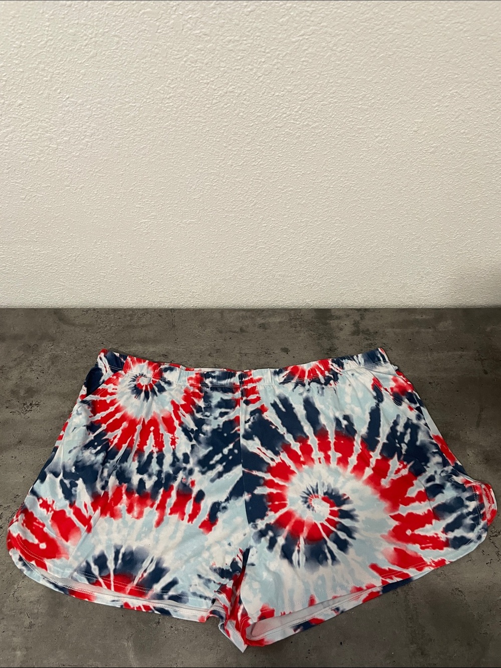 Red, Navy & White Tie-Dye Pajama Set - Picture 4 of 5
